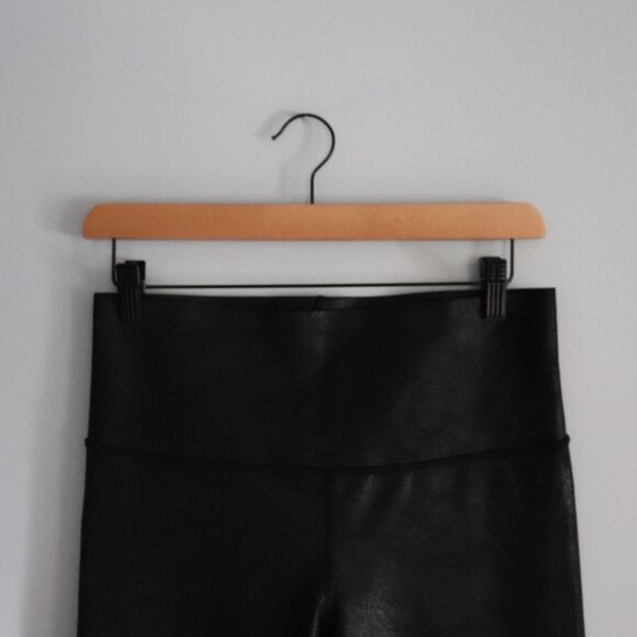 Knix Papaya Black Sz M Faux Leather Sculpting Shapewear High Rise Leggings - Picture 4 of 10